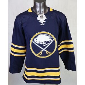 NWOT Buffalo Sabres Adidas Authentic Hockey Jersey Blue Home Size 50 Blank Blue